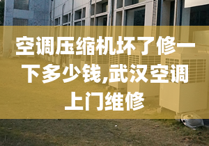 空調(diào)壓縮機(jī)壞了修一下多少錢,武漢空調(diào)上門維修