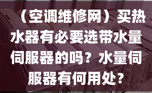 （空調(diào)維修網(wǎng)）買熱水器有必要選帶水量伺服器的嗎？水量伺服器有何用處？