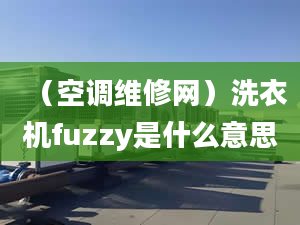 （空調維修網）洗衣機fuzzy是什么意思