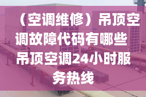 （空調(diào)維修）吊頂空調(diào)故障代碼有哪些 吊頂空調(diào)24小時服務熱線