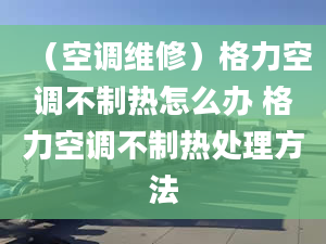 （空調(diào)維修）格力空調(diào)不制熱怎么辦 格力空調(diào)不制熱處理方法