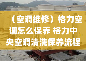 （空調維修）格力空調怎么保養(yǎng) 格力中央空調清洗保養(yǎng)流程