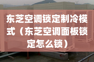 東芝空調(diào)鎖定制冷模式（東芝空調(diào)面板鎖定怎么鎖）