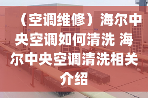 （空調(diào)維修）海爾中央空調(diào)如何清洗 海爾中央空調(diào)清洗相關(guān)介紹