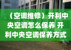 （空調(diào)維修）開利中央空調(diào)怎么保養(yǎng) 開利中央空調(diào)保養(yǎng)方式