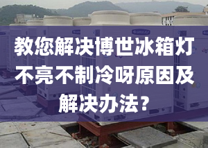 教您解決博世冰箱燈不亮不制冷呀原因及解決辦法？