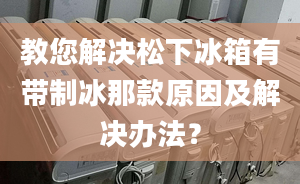 教您解決松下冰箱有帶制冰那款原因及解決辦法？