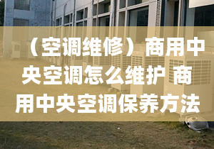 （空調維修）商用中央空調怎么維護 商用中央空調保養(yǎng)方法