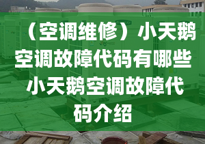 （空調(diào)維修）小天鵝空調(diào)故障代碼有哪些 小天鵝空調(diào)故障代碼介紹