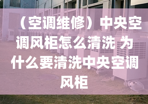 （空調(diào)維修）中央空調(diào)風柜怎么清洗 為什么要清洗中央空調(diào)風柜