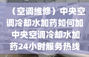 （空調維修）中央空調冷卻水加藥如何加 中央空調冷卻水加藥24小時服務熱線