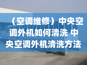 （空調(diào)維修）中央空調(diào)外機如何清洗 中央空調(diào)外機清洗方法