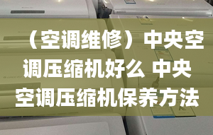 （空調(diào)維修）中央空調(diào)壓縮機好么 中央空調(diào)壓縮機保養(yǎng)方法