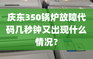 慶東350鍋爐故障代碼幾秒鐘又出現(xiàn)什么情況？