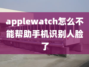 applewatch怎么不能幫助手機(jī)識(shí)別人臉了