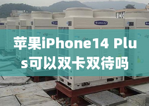 蘋果iPhone14 Plus可以雙卡雙待嗎