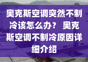 奧克斯空調(diào)突然不制冷該怎么辦？ 奧克斯空調(diào)不制冷原因詳細介紹