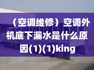 （空調(diào)維修）空調(diào)外機(jī)底下漏水是什么原因(1)(1)king