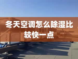 冬天空調(diào)怎么除濕比較快一點(diǎn)