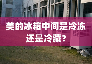 美的冰箱中間是冷凍還是冷藏？