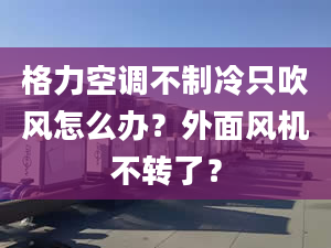 格力空調(diào)不制冷只吹風(fēng)怎么辦？外面風(fēng)機不轉(zhuǎn)了？