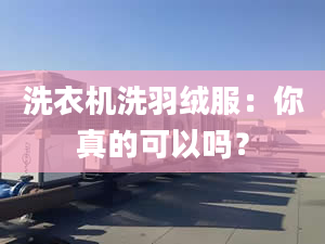 洗衣機(jī)洗羽絨服：你真的可以嗎？