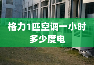 格力1匹空調(diào)一小時多少度電