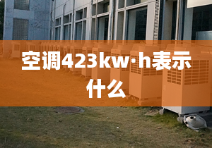 空調423kw·h表示什么