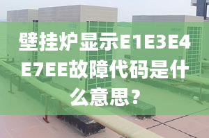 壁掛爐顯示E1E3E4E7EE故障代碼是什么意思？