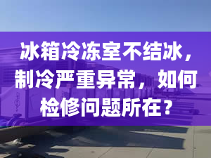 冰箱冷凍室不結(jié)冰，制冷嚴(yán)重異常，如何檢修問題所在？