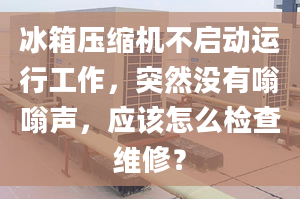 冰箱壓縮機不啟動運行工作，突然沒有嗡嗡聲，應該怎么檢查維修？