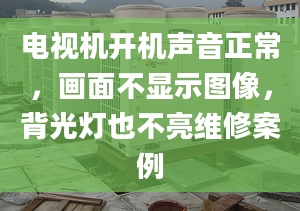 電視機開機聲音正常，畫面不顯示圖像，背光燈也不亮維修案例