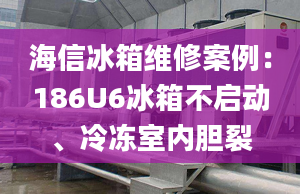 海信冰箱維修案例：186U6冰箱不啟動、冷凍室內膽裂