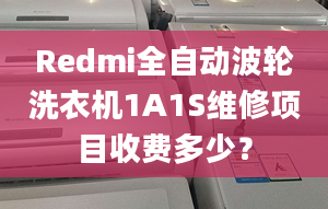 Redmi全自動(dòng)波輪洗衣機(jī)1A1S維修項(xiàng)目收費(fèi)多少？