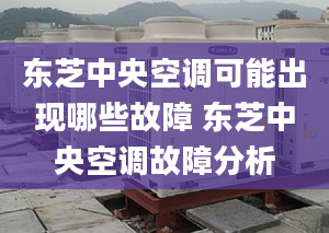 東芝中央空調(diào)可能出現(xiàn)哪些故障 東芝中央空調(diào)故障分析