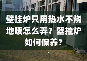 壁掛爐只用熱水不燒地暖怎么弄？壁掛爐如何保養(yǎng)？