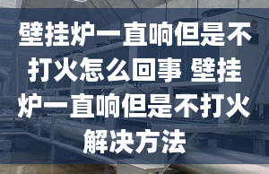 壁掛爐一直響但是不打火怎么回事 壁掛爐一直響但是不打火解決方法