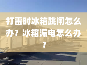 打雷時(shí)冰箱跳閘怎么辦？冰箱漏電怎么辦？