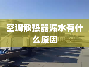 空調(diào)散熱器漏水有什么原因