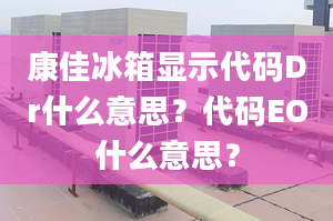 康佳冰箱顯示代碼Dr什么意思？代碼EO什么意思？