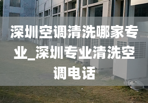 深圳空調(diào)清洗哪家專業(yè)_深圳專業(yè)清洗空調(diào)電話