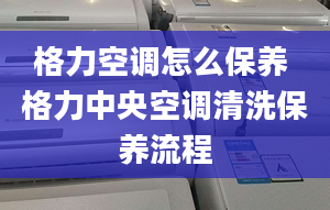 格力空調(diào)怎么保養(yǎng) 格力中央空調(diào)清洗保養(yǎng)流程