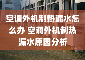 空調(diào)外機(jī)制熱漏水怎么辦 空調(diào)外機(jī)制熱漏水原因分析